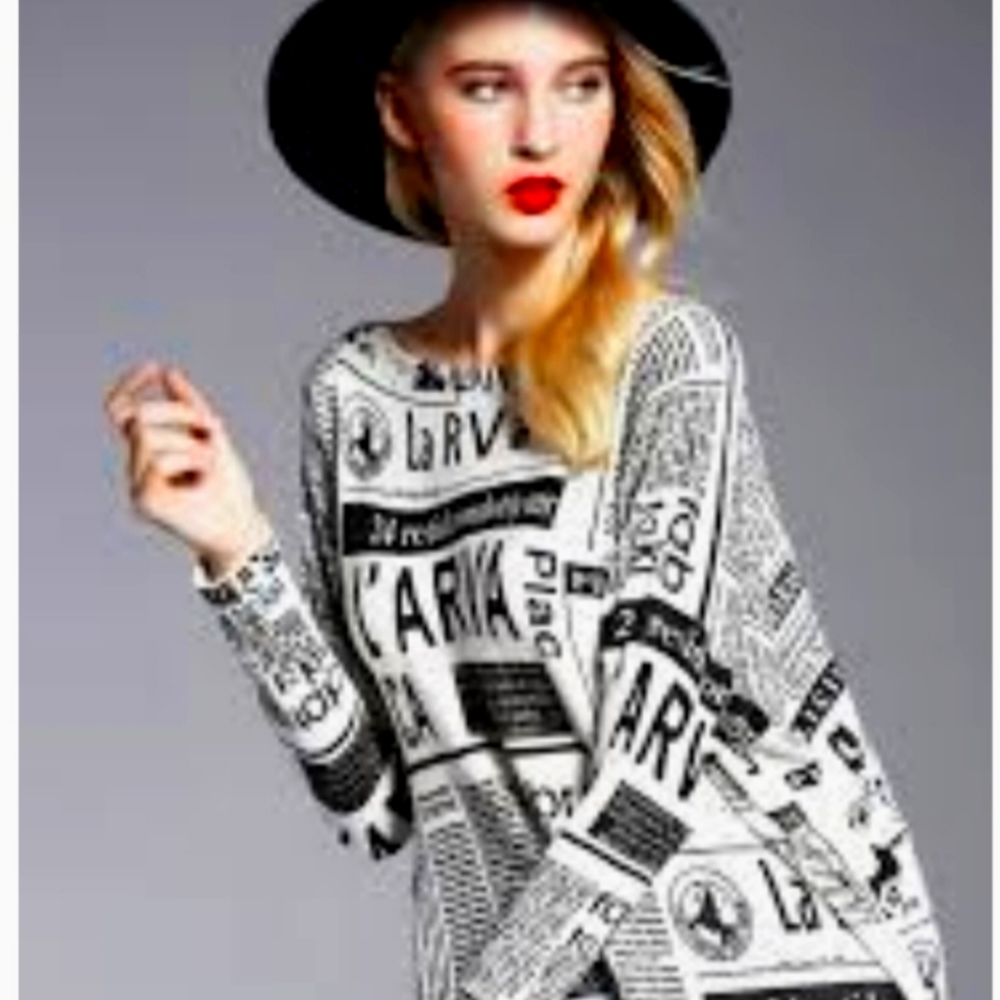 Fashion Newspaper Dress